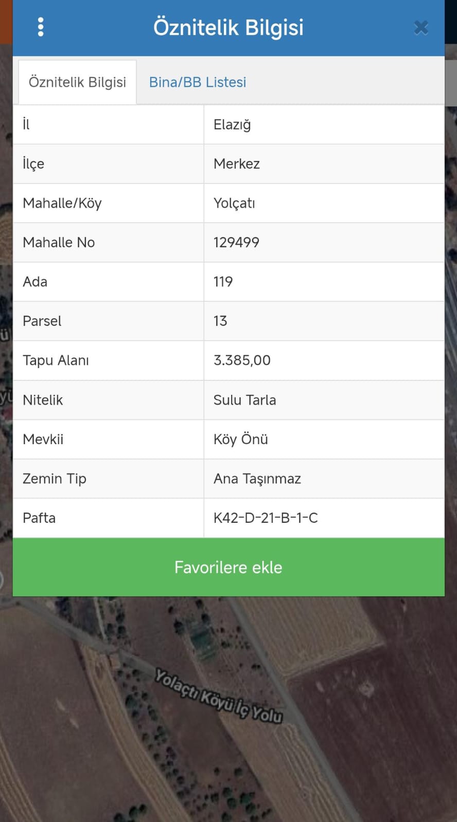 SATILIK TARLA SU ELEKTRİK MEVCUTTUR   3.385M² - ELAZIĞ MERKEZ fotoğraf 3